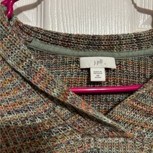 J. Jill Multicolor V-Neck Sweater